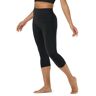 LAPASA Hoge Taille Yoga Broek Capri Tummy Controle Sport Leggings Workout Capris L02A1 zwart M