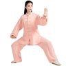 HSYHKDSY Tai Chi-kleding Dames, Heren Tai Chi-pakken Vechtsporten Kung Fu Uniform Qi Gong-kleding Chinese Wing Chun Kung Fu Taekwondo Trainingskleding (roze XL)