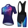GRTE Women's Cycling Jersey en Bib Shorts Set, Womens Fietsen Kleding Comfortabele Quick Dry Riding Sportswear,B,3XL