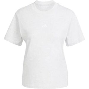 adidas Mujer ESSENTIALS SMALL LOGO COTTON T-SHIRT, light grey heather/white, S adidas Mujer ESSENTIALS SMALL LOGO COTTON T-SHIRT, light grey heather/white, S