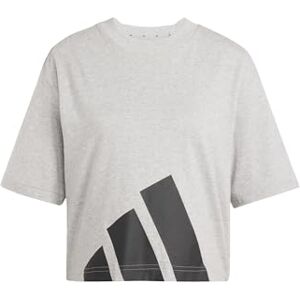 adidas Dames ESSENTIALS BIG LOGO BOYFRIEND T-SHIRT, Medium Grey Heather/Black, XXS adidas Dames ESSENTIALS BIG LOGO BOYFRIEND T-SHIRT, Medium Grey Heather/Black, XXS