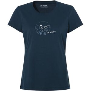 Vaude Cyclist T-Shirt V Dames Maat 36 - Blauw - T-Shirt Vaude Cyclist T-Shirt V Dames Maat 36 - Blauw - T-Shirt
