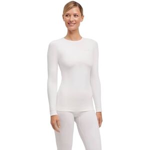 FALKE Dames Top van onderlaag Warm Round Neck W L/s Sh functioneel materiaal sneldrogend 1 stuk, Wit White 2860, L FALKE Dames Top van onderlaag Warm Round Neck W L/s Sh functioneel materiaal sneldrogend 1 stuk, Wit White 2860, L