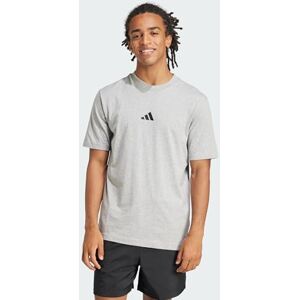 adidas Hombre ESSENTIALS SMALL LOGO SINGLE JERSEY TEE, medium grey heather/black, XXL adidas Hombre ESSENTIALS SMALL LOGO SINGLE JERSEY TEE, medium grey heather/black, XXL