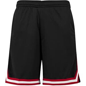 Urban Classics Stripes Mesh Shorts Shorts zwart-rood S 100% polyester Basics, Street wear Urban Classics Stripes Mesh Shorts Shorts zwart-rood S 100% polyester Basics, Street wear