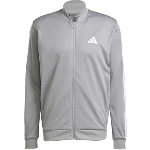 adidas Heren TRICOT REGULAR FIT TRACK TOP MELANGE, black melange, M adidas Heren TRICOT REGULAR FIT TRACK TOP MELANGE, black melange, M