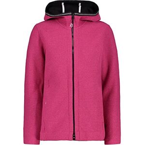 CMP Bonded Wooltech Jacket Full Ziped, Woman, Sangria-Black, 46 CMP Bonded Wooltech Jacket Full Ziped, Woman, Sangria-Black, 46