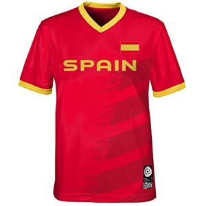 FIFA Officiële 2023 dames voetbal wereldbeker volwassen team shirt, Spanje T-shirt (Pack van 1) FIFA Officiële 2023 dames voetbal wereldbeker volwassen team shirt, Spanje T-shirt (Pack van 1)