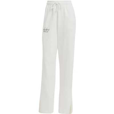 adidas Dames SIGNATURE GRAPHIC EMBROIDERY FRENCH TERRY STRAIGHT LEG PANT, OFF WHITE, S adidas Dames SIGNATURE GRAPHIC EMBROIDERY FRENCH TERRY STRAIGHT LEG PANT, OFF WHITE, S