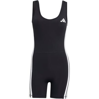 adidas Mujer Optime Essentials Onesie 3-Stripes, black/white, XXS adidas Mujer Optime Essentials Onesie 3-Stripes, black/white, XXS