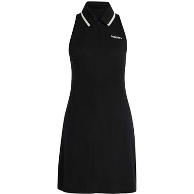 adidas Mujer Seasonal Essentials Colorpop Dress with Embroidered Graphic, black/off white, XL adidas Mujer Seasonal Essentials Colorpop Dress with Embroidered Graphic, black/off white, XL