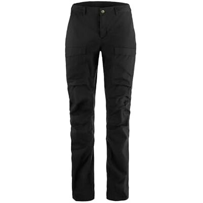 Fjällräven ABISKO HYBRID TRAIL TROUSERS W Damen Gr.46/L - Trekkinghose - zwart Fjällräven ABISKO HYBRID TRAIL TROUSERS W Damen Gr.46/L - Trekkinghose - zwart