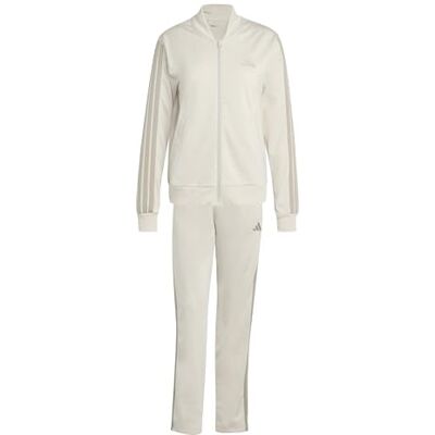 adidas dames Essentials 3-Stripes Track Suit, Crystal Linen/beige, XL adidas dames Essentials 3-Stripes Track Suit, Crystal Linen/beige, XL