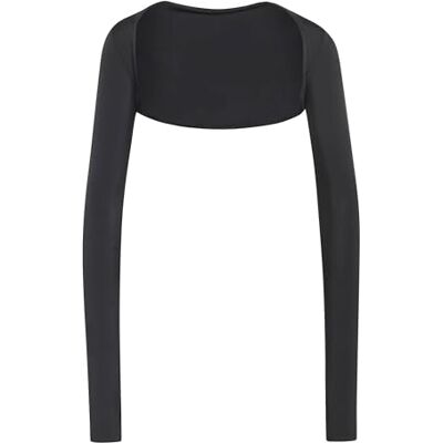 adidas dames Power Essentials Workout Contour Shrug Shirt, black, M adidas dames Power Essentials Workout Contour Shrug Shirt, black, M