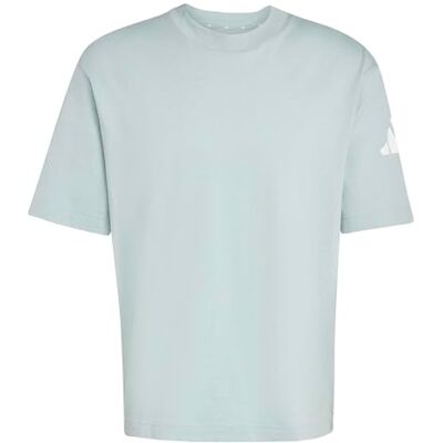 adidas Hombre ESSENTIALS LOSE FIT THREE BAR TEE, Wonder Sage/white, L adidas Hombre ESSENTIALS LOSE FIT THREE BAR TEE, Wonder Sage/white, L