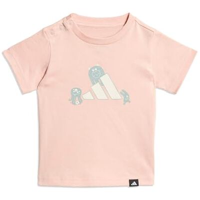 adidas Unisex bebé INFANT TIRO_NSTER GRAPHIC T-SHIRT, blush pink, 3-4 Years adidas Unisex bebé INFANT TIRO_NSTER GRAPHIC T-SHIRT, blush pink, 3-4 Years