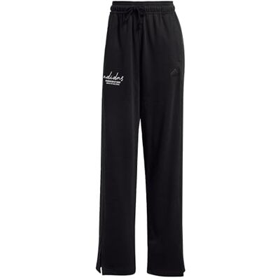 adidas Dames SIGNATURE GRAPHIC EMBROIDERY FRENCH TERRY STRAIGHT LEG PANT, BLACK, L adidas Dames SIGNATURE GRAPHIC EMBROIDERY FRENCH TERRY STRAIGHT LEG PANT, BLACK, L