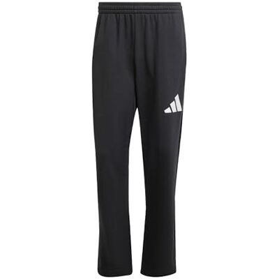 adidas Hombre ESSENTIALS WIDE LEG THREE BAR PANT, Black/White, XL adidas Hombre ESSENTIALS WIDE LEG THREE BAR PANT, Black/White, XL