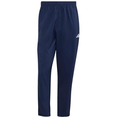 adidas heren Essentials Small Logo Stanford Lite Woven Tapered Open Hem Pants, team navy blue 2/white, 3XL adidas heren Essentials Small Logo Stanford Lite Woven Tapered Open Hem Pants, team navy blue 2/white, 3XL