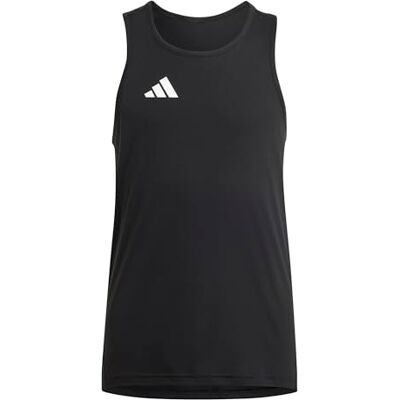 adidas jongens Adizero Team Singlet Kids Shirt, black/white, 13-14 Years adidas jongens Adizero Team Singlet Kids Shirt, black/white, 13-14 Years