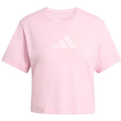 adidas Mujer Workout Essentials Big Performance Logo Training T-Shirt, true pink, XL adidas Mujer Workout Essentials Big Performance Logo Training T-Shirt, true pink, XL
