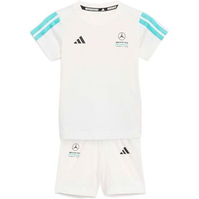 adidas uniseks-baby Mercedes Amg Petronas Formula 1 Team Dna Baby Jogger Short Sleeve Track Suit, white/semi mint rush, 0 Months adidas uniseks-baby Mercedes Amg Petronas Formula 1 Team Dna Baby Jogger Short Sleeve Track Suit, white/semi mint rush, 0 Months