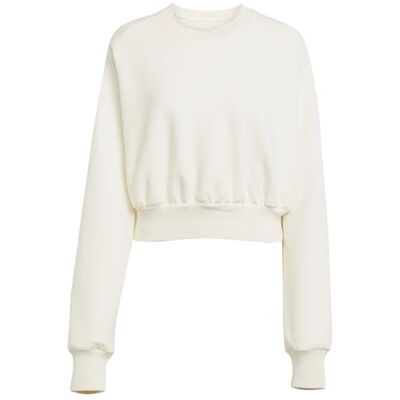 adidas dames Soft Lux Sweatshirt, off white, M adidas dames Soft Lux Sweatshirt, off white, M
