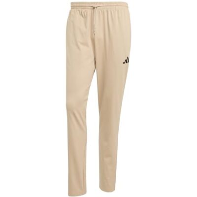 adidas Heren ESSENTIALS SMALL LOGO SINGLE JERSEY PANT, warm sandstone/black, M adidas Heren ESSENTIALS SMALL LOGO SINGLE JERSEY PANT, warm sandstone/black, M