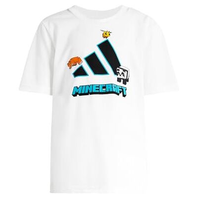 adidas Unisex niños MINECRAFT TRAINING T-SHIRT, white/black, 2-3 Years adidas Unisex niños MINECRAFT TRAINING T-SHIRT, white/black, 2-3 Years