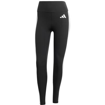 adidas dames Optime Essentials 3 Stripes 7/8 Leggings Tights, black/white, XXS adidas dames Optime Essentials 3 Stripes 7/8 Leggings Tights, black/white, XXS