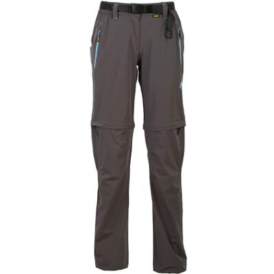 Ande W16022A-U580 New Rose Lady Zip Off sportbroek dames antraciet/blauw atol, maat 44 (Italië) Ande W16022A-U580 New Rose Lady Zip Off sportbroek dames antraciet/blauw atol, maat 44 (Italië)