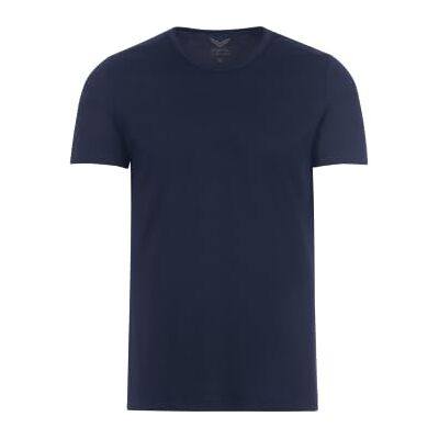 Trigema Dames T-shirt van katoen/elastaan, navy, S Trigema Dames T-shirt van katoen/elastaan, navy, S