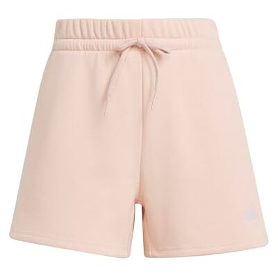 adidas Mujer ESSENTIALS SMALL LOGO FEEL COZY SHORTS, blush pink/white, L adidas Mujer ESSENTIALS SMALL LOGO FEEL COZY SHORTS, blush pink/white, L