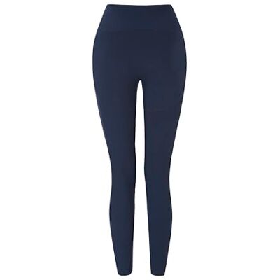 Carlheim Women's active wear leggings Ribbed Panel-Rikke, Navy, X-Large Carlheim Women's active wear leggings Ribbed Panel-Rikke, Navy, X-Large