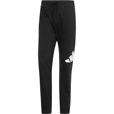 adidas Heren ESSENTIALS BIG LOGO SINGLE JERSEY PANT, black/white, M adidas Heren ESSENTIALS BIG LOGO SINGLE JERSEY PANT, black/white, M