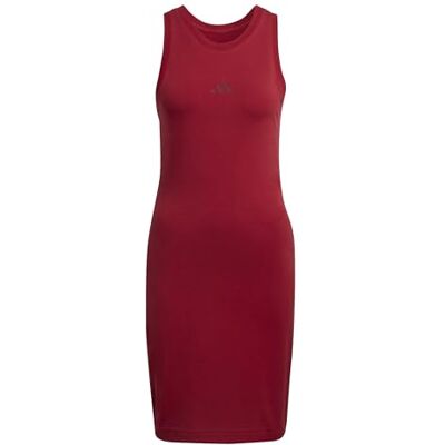 adidas Mujer FUTURE ICONS SMALL LOGO DRESS, active maroon, M adidas Mujer FUTURE ICONS SMALL LOGO DRESS, active maroon, M