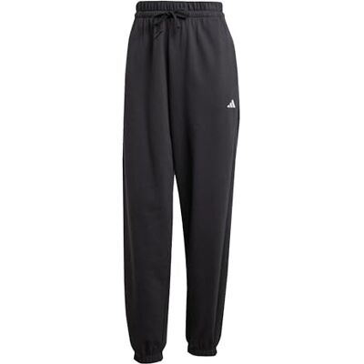 adidas dames Essentials Small Logo French Terry Cuffed Pants, black/white, S Tall adidas dames Essentials Small Logo French Terry Cuffed Pants, black/white, S Tall