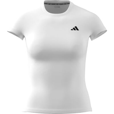 adidas dames Power Essentials Workout Contour Shirt, white, XXL adidas dames Power Essentials Workout Contour Shirt, white, XXL