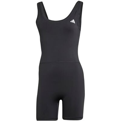 adidas dames Optime Essentials Workout Onesie Track Suit, black, L adidas dames Optime Essentials Workout Onesie Track Suit, black, L