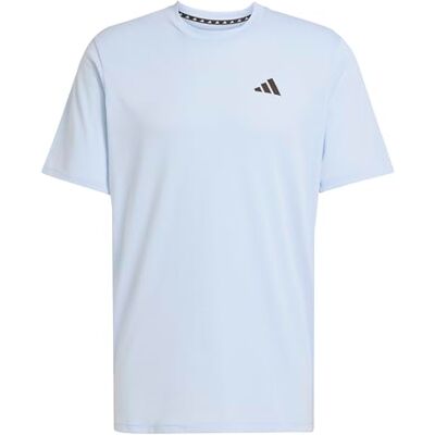 adidas Heren Train Essentials Feelready Training Tee, Glow Blue/Black, M adidas Heren Train Essentials Feelready Training Tee, Glow Blue/Black, M