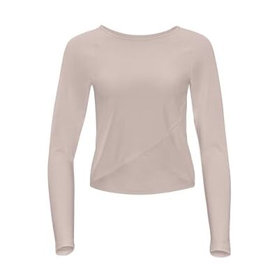 WINSHAPE Functional Light And Soft Cropped Long Sleeve Top Aet131ls Mit Overlap-applikation dames Yoga-Shirt WINSHAPE Functional Light And Soft Cropped Long Sleeve Top Aet131ls Mit Overlap-applikation dames Yoga-Shirt
