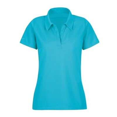 Trigema Poloshirt voor dames zonder knoopsluiting, azuur, XS Trigema Poloshirt voor dames zonder knoopsluiting, azuur, XS