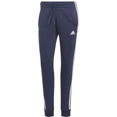 adidas Dames Essentials 3-Stripes Fleece Pants, legend ink/white, XS adidas Dames Essentials 3-Stripes Fleece Pants, legend ink/white, XS