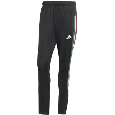 adidas Hombre WORKOUT ESSENTIALS ALL-SET 3-STRIPES KNIT PANT, black/team dark green/white/better scarlet, XXL adidas Hombre WORKOUT ESSENTIALS ALL-SET 3-STRIPES KNIT PANT, black/team dark green/white/better scarlet, XXL