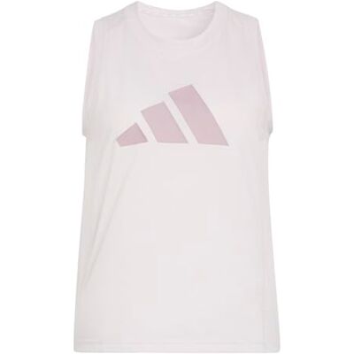 adidas Mujer Train Essentials Big Performance Logo Training Tank Top, ice purple/preloved fig, S adidas Mujer Train Essentials Big Performance Logo Training Tank Top, ice purple/preloved fig, S