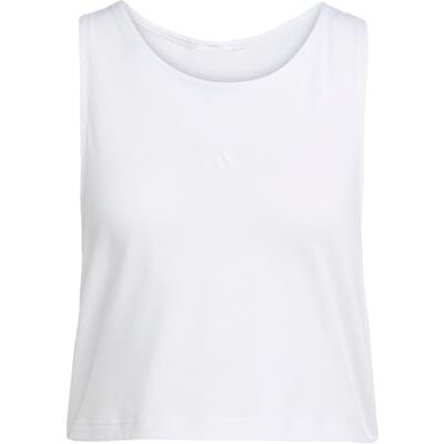 adidas Mujer Motion Essentials Cropped Tank, white, S adidas Mujer Motion Essentials Cropped Tank, white, S