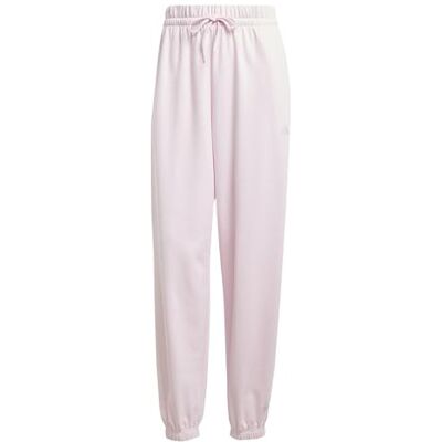 adidas Dames ESSENTIALS SMALL LOGO FRENCH TERRY CUFFED PANTS, clear pink/white, M adidas Dames ESSENTIALS SMALL LOGO FRENCH TERRY CUFFED PANTS, clear pink/white, M