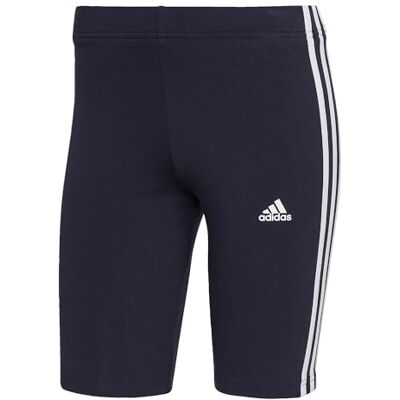 adidas Dames Essentials 3-Stripes Bike Shorts, Legend Ink/White, XXS adidas Dames Essentials 3-Stripes Bike Shorts, Legend Ink/White, XXS