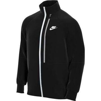 NIKE Men's Season 2021/22 sportjack, zwart/wit, 2XL NIKE Men's Season 2021/22 sportjack, zwart/wit, 2XL