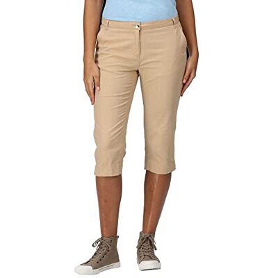 Regatta Bayla Capri Capri broek voor dames, Sesam, 44/Kort Regatta Bayla Capri Capri broek voor dames, Sesam, 44/Kort